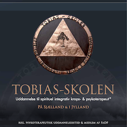 Tobias‑Skolens logo for uddannelsen i spirituel integrativ krops‑ og psykoterapi – registreret psykoterapeutisk uddannelsessted på Sjælland og i Jylland med fokus på traumeterapi, kropsorienteret terapi, personlig udvikling, nervesystemregulering og professionel psykoterapeutuddannelse.